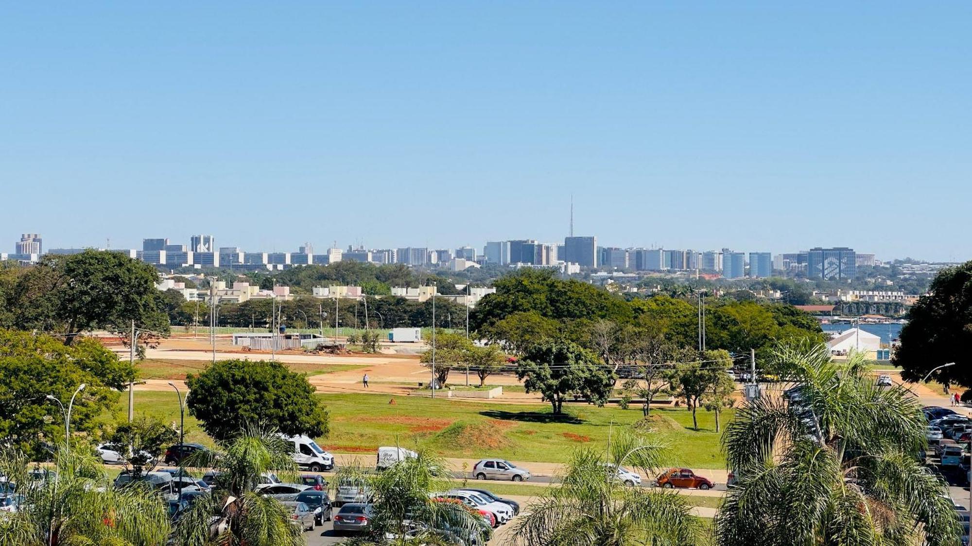 Flat 430 Lindo Com Vista Para O Lago Brasília Exterior foto
